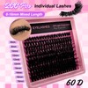 Eyelash Extensions Set, 200 Pieces, Fluffy Artificial Eyelash Clusters, Lashes