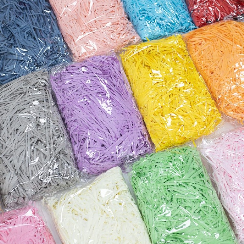 LKQBBSZ Easter Raffia Grass Pack Recyclable Paper Shred for Easter