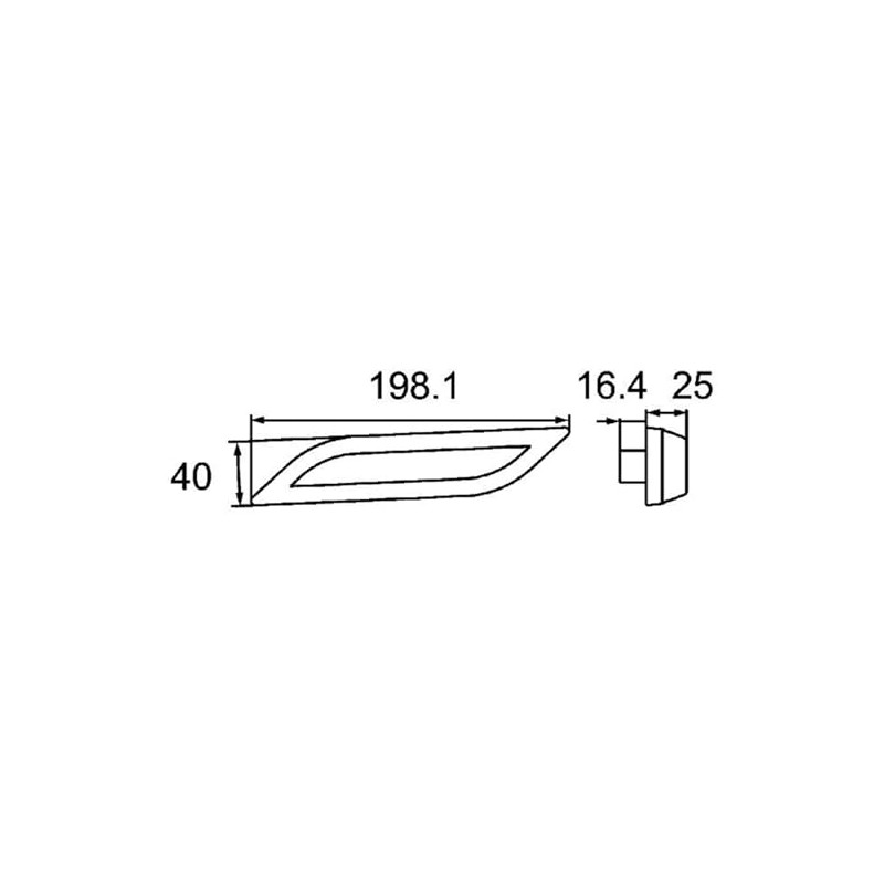 HELLA 2ZR 013 401-161 LED-Reverse Light - Shapeline Style -
