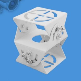 DIY CCTV White Stand Mount (Adjustable Left/Right, Up/Down) Angle Adjustment