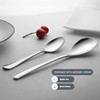 AYFDISHS Slotted & Solid Serving Spoons Set, 9.4 Inch Stainless