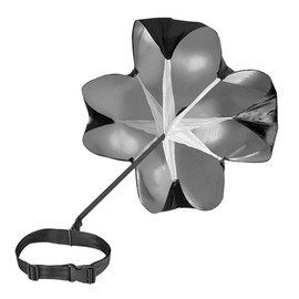 Running Speed Training Soccer Training Resistance Parachute Strength Speed Training Kids Teens and Adults 1.45X1.45M Easy to Use White&Black