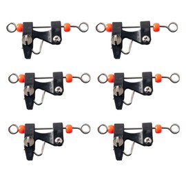 SagaSave 6 Pcs Fishing Downrigger Release Clip for Trolling, Adjustable Tension Planer Board Clips Downrigger Fishing Kite for Trolling Offshore Fishing Accessories (Orange)