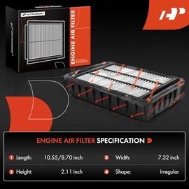 A-Premium Filtro de aire del motor compatible con Mitsubishi Lancer, Outlander, Outlander Sport, 2007-2015, Replace# 1500A023