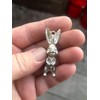 Solid Silver Handmade Rabbit pendant - 20 grams 999 Fine