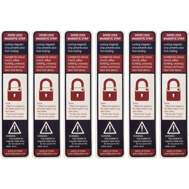 Lockdown Magnetic Strips Door Security Devices Thin Magnetic Strips School