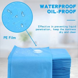 DADAWU Disposable Bed Sheet,Non-Woven Bed Sheet, Waterproof and Oil-Proof Bed Cover for Beauty Salon SPA Tattoo Massage Table Hotels,80x180cm,20pcs,White