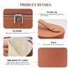 KJMYYXGS Leather Makeup Bag with Dividers Make Up Organizers with