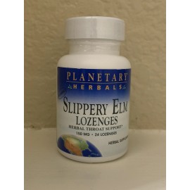 Planetary Herbals | Slippery Elm Lozenges | 24 Herbal Throat Support | 150 mg