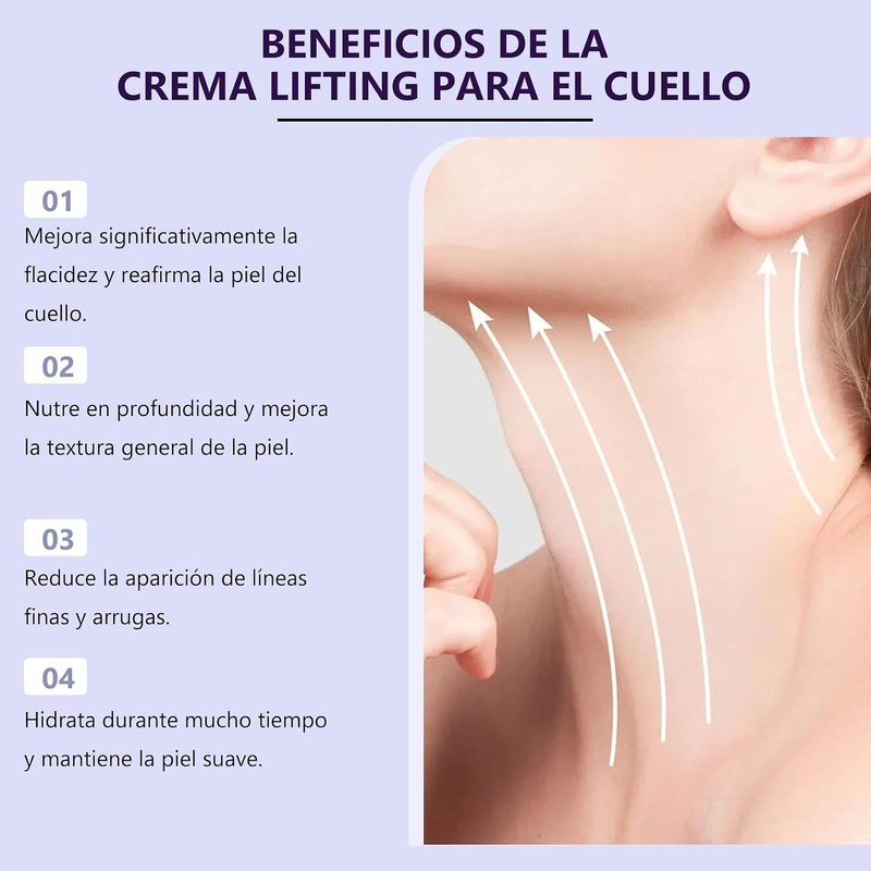 Crema para Cuello Reafirmante: Crema para Reducir los Pliegues del