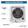 Doppy 14" RV Roof Vent Fan, 12V Vent Fan With