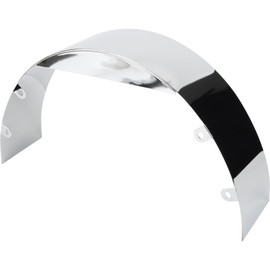 Universal Chrome Radiator Cooling Fan Shroud, 5-1/2 Wide