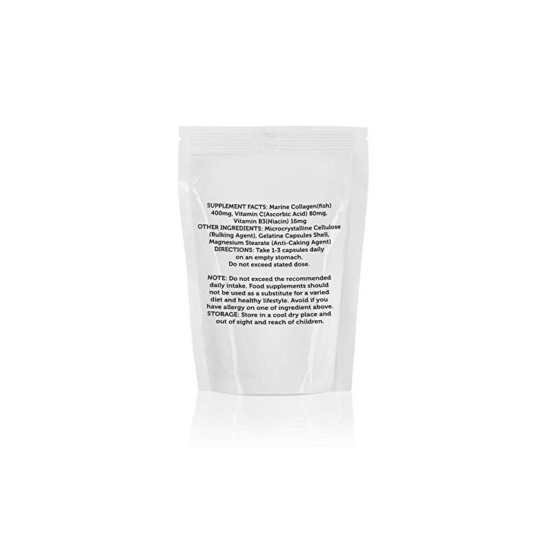 Marine Collagen 400mg Complex with Vitamin B3 and Vitamin C