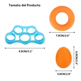 Ejercitador Dedo Camilla para Fortalecer Antebrazos - Ejercitador de Dedo, Camilla de Dedo, Entrenamiento de Agarre de Antebrazo, para Aliviar el Dolor Articulaciones, Relajación de Manos, 9PCS
