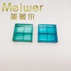 Empty Lip Palette Square Transparent 4-Grid Eyeshadow, 1.5G Highlight & Blusher Compact One Size/1.5G. Transparent PCR 30ea
