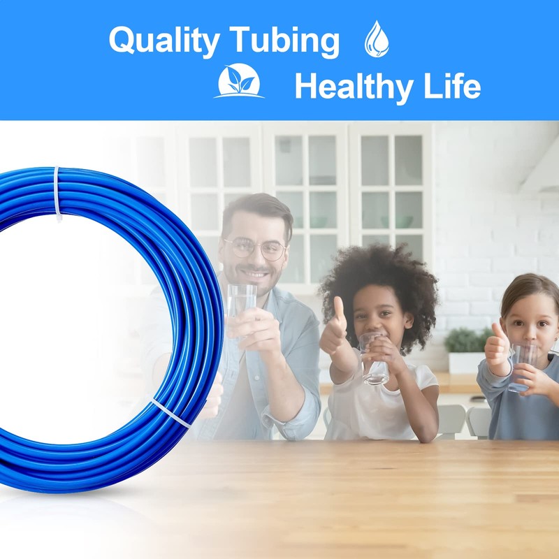 PURENAT 30FT 1/4 Inch O.D.RO Water Tubing,NSF Certified Pipe for