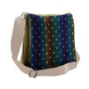 Ambesonne Dog Lover Messenger Bag, Paw Print Design, Unisex Cross-body