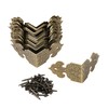 ETFBUY 20PCS Antique L Shaped Guards Decorative Edge Bracket Corner
