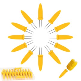 Apvok Corn On The Cob Holders Stainless Steel Corn Holders Corn On The Grill Corn Stick & Skewer For Home & Bbq Cooking & Camping (2.36 inch)