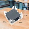 Packung mit 300 schwarzen Cocktailservietten aus Papier + Serviettenhalter aus