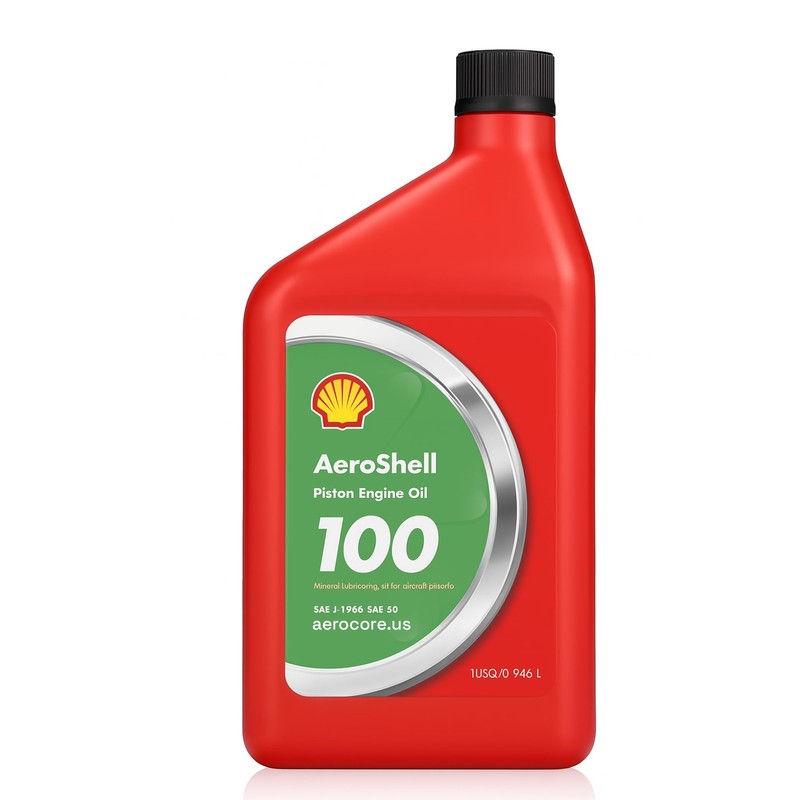 AEROSHELL OIL 100 MINERAL LUBRICATING OIL FOR AIRCRAFT PISTON ENGINES