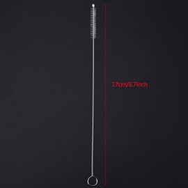 Fdit Cepillo de Biberón de Leche Cepillo para Limpiar Copas Vasos Botellas Cepillo de Acero Inoxidable Limpiar en 360 Grados (Paquete de 20)