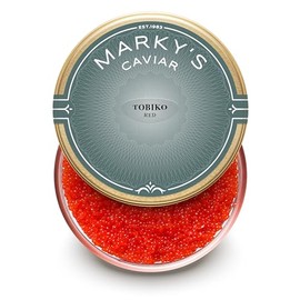 MARKY'S Red Tobiko Flying Fish Roe - 8 oz / 227 g - Sushi Grade Caviar