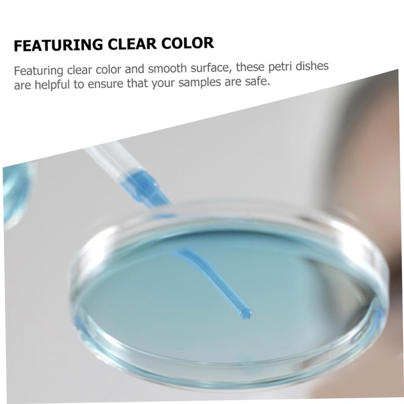 STOBOK 10 Pack Polycarbonate Autoclavable Lab Petri Dishes Culture Plates