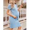 Ekouaer Ekouaer Women's Maternity Dresses Short Sleeve Summer Nursing Dress