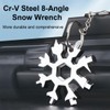 Ruayia Multifunctional Keyring, Multitool Keyring, Silver Hexagonal - Socket Wrench