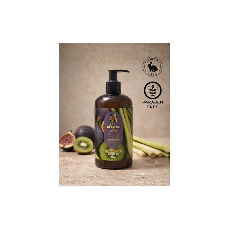 Jabón Líquido Oleum Vitae Kiwi Bloom Shower Gel, 360 G