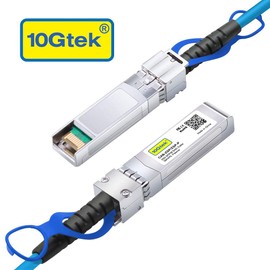 10Gtek [Blue 25G SFP28 SFP+ DAC Cable - 25GBASE-CR SFP28 to SFP28 Passive Direct Attach Copper Twinax Cable for Cisco SFP-H25GB-CU2M, Ubiquiti, MikroTik, Supermicro and More, 2-Meter(6.6ft)