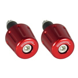 Paar rote Accossato Gegengewichte für Lenker mit Innenloch von 12 mm bis 20 mm für Mv Agusta Brutale 1078 Rr von 2008 bis 2008 (CC 1078)
