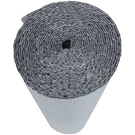 Bubble Foil Reflective Insulation Sheet Summer Winter Double Sided Aluminum Foil Insulation Roll Heat Thermal Barrier Shield Air Ducts Pipe Wrap RV Window R7-21 3MM Waterproof Weatherproof (72" x 24")