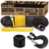 SAMOUT Synthetic Winch Rope Kit, 1/4in x 50ft 9500LBS Cable
