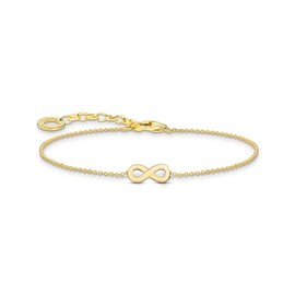 THOMAS SABO Sterling Silver Infinity Charm Bracelet A2161, Sterling Silver, No Gemstone