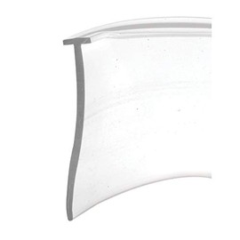 Prime-Line M 6211B Shower Door Bottom Sweep, Clear, 5/32 In. Tee Insert Shape, 1 In. Tall, 100 ft. (1 Roll)