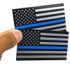 Riley Express 2x ALUMINUM Thin Blue Line Decal Sticker Car,