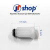 JPshop - Clutch coupling in white plastic with gasket for