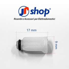 JPshop - Clutch coupling in white plastic with gasket for minipimer mixer model 4191-4192-4162 compatible with Braun BR67050811