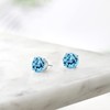 Gem Stone King 3.1 Cttw Aretes de Plata de Ley