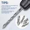 Eccentric Four Flute Saw Tooth Drill Bit Four Flute Serrated