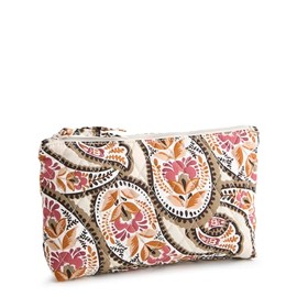 Vera Bradley Premium Cotton Medium Pouch, Blooming Paisley