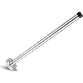 BokWin 12 Inch Wall-Mounted Door Stopper, Extra Long Door Stop, Heavy Duty Stainless Steel Door Stopper with Sound Dampening Rubber Bumper for Protects Your Walls from Damage