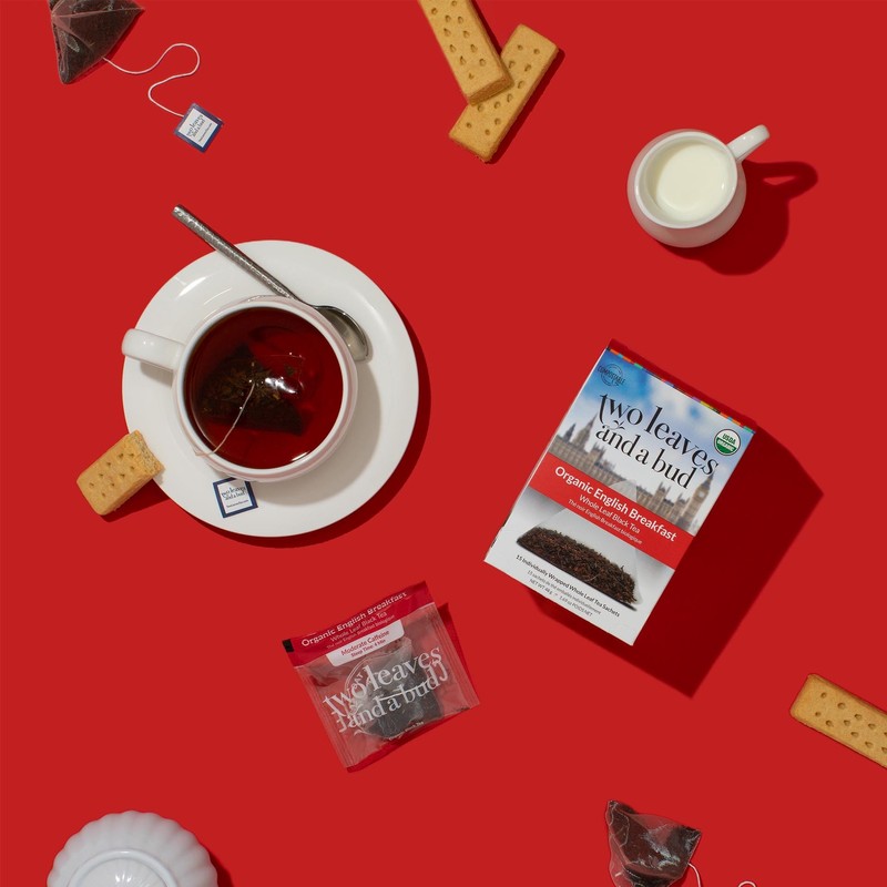Two Leaves and a Bud Organic English Breakfast Tea Bags,