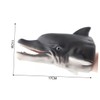 KICHOUSE Grey Boys and Girls Hand Puppet Simulation Dolphin Toy
