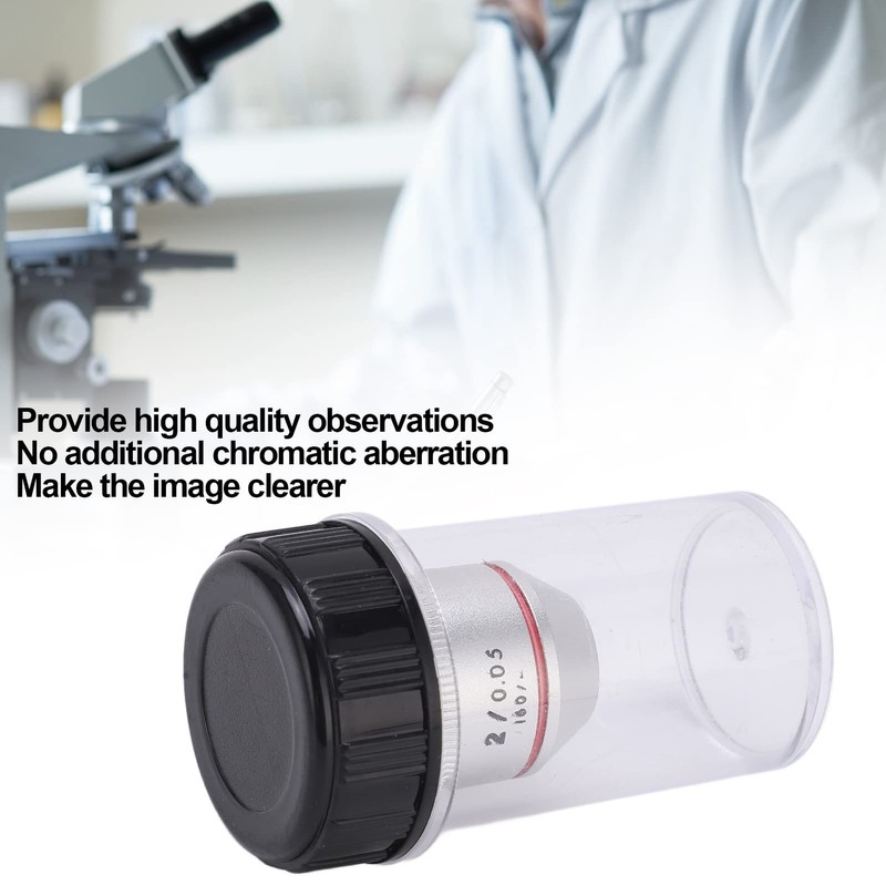 Microscope Objective Lens 2x Achromatic Objective Lens Low Magnification RMS