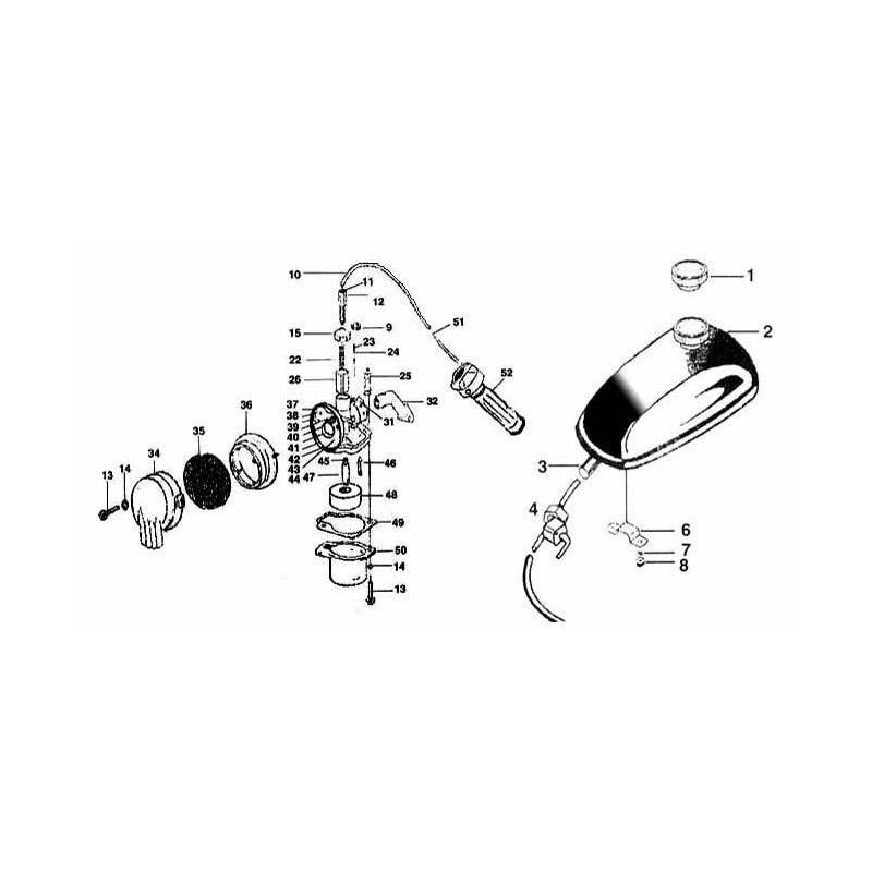 Flying Horse Throttle Cable 2 Stroke Bicycle Engine Kit Replacement