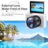 5K Digital Camera with 18X Optical Zoom, 75MP Vintage Digital