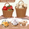 2Pcs Hanging Woven Storage Basket for Onion Ginger Garlic -